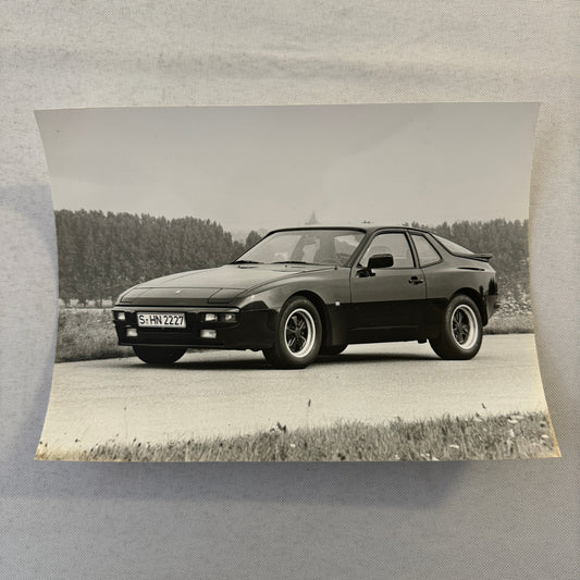 Porsche 944 Car Factory Press Photo Photograph Vintage