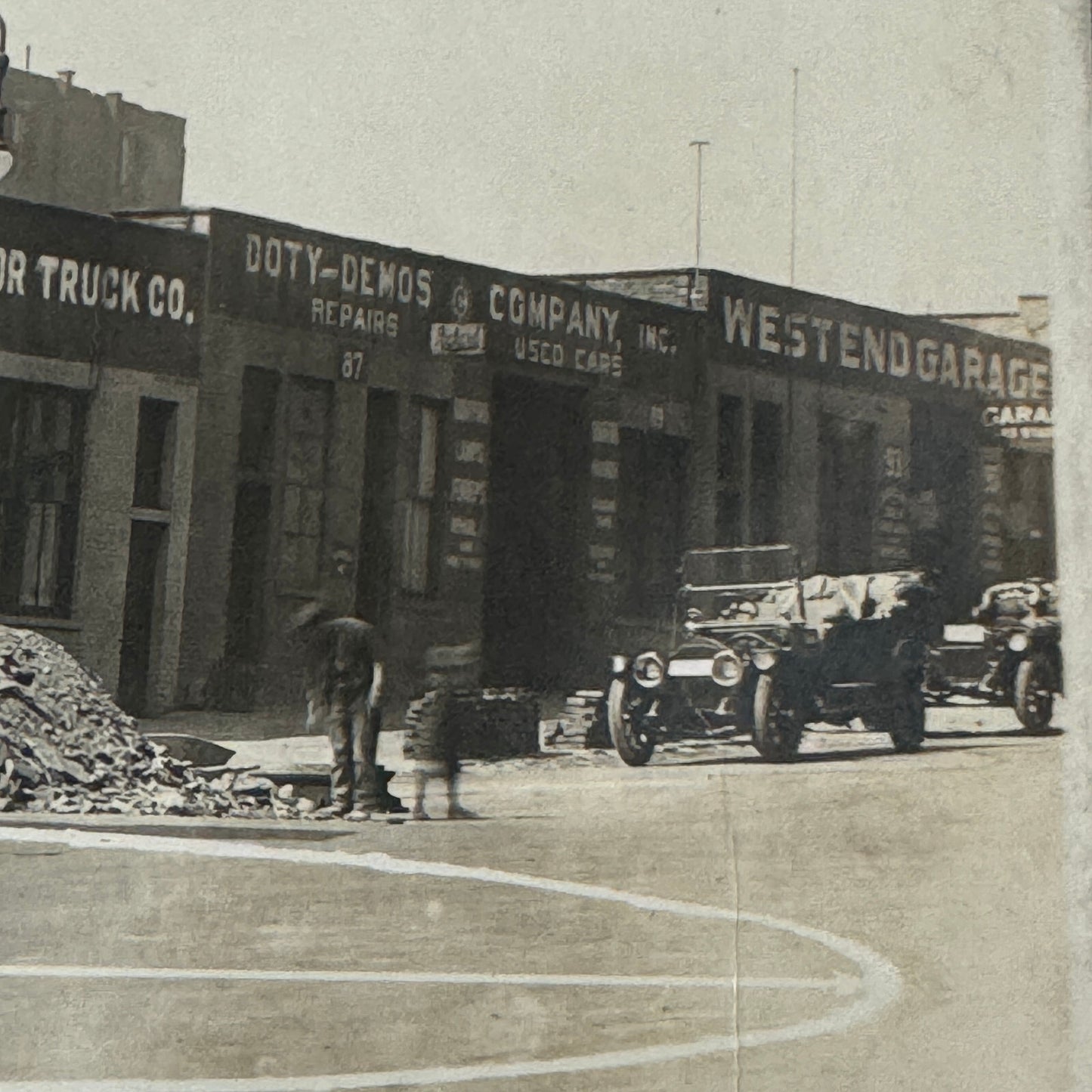 Antique Truck Factory Press Photo Photograph Vintage