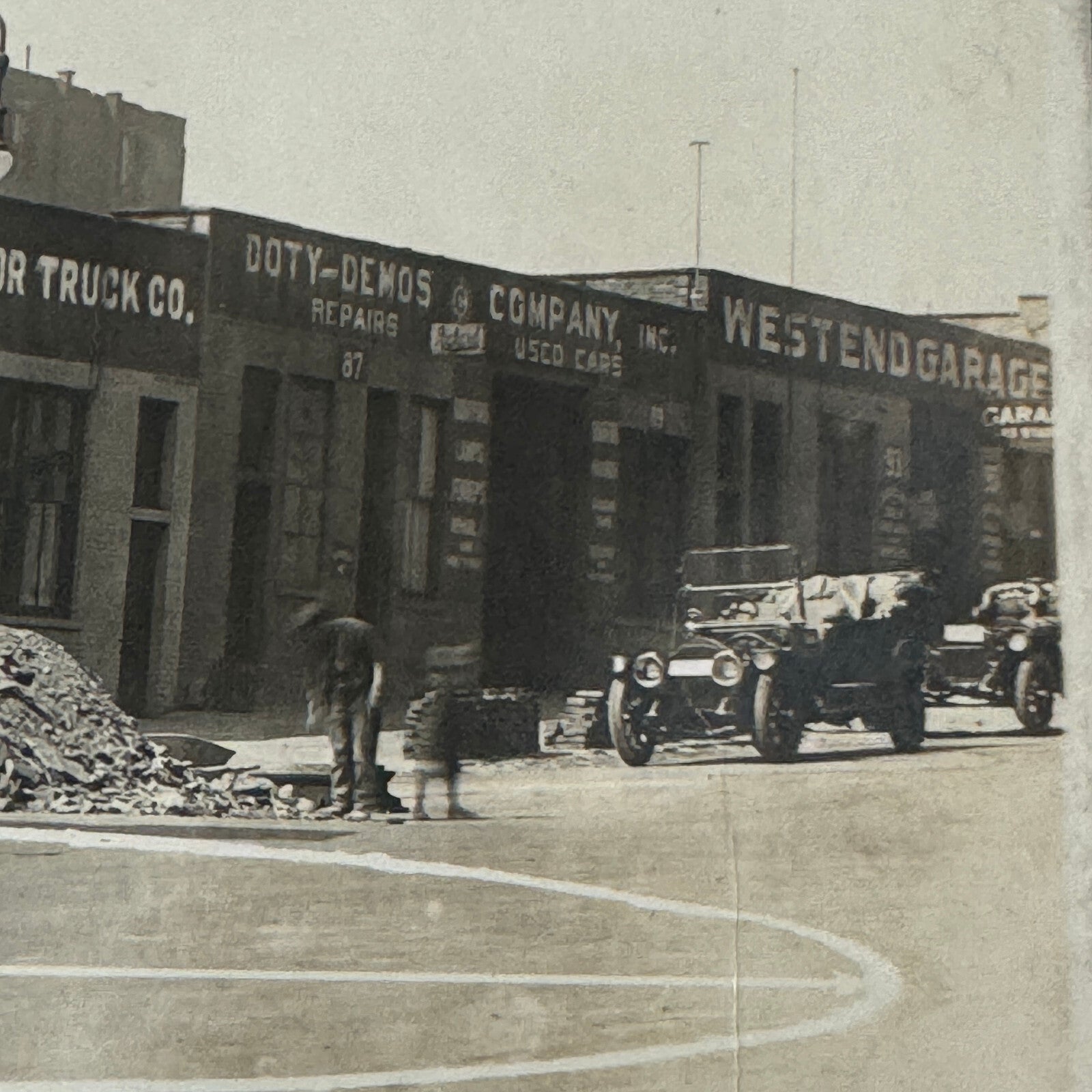Antique Truck Factory Press Photo Photograph Vintage