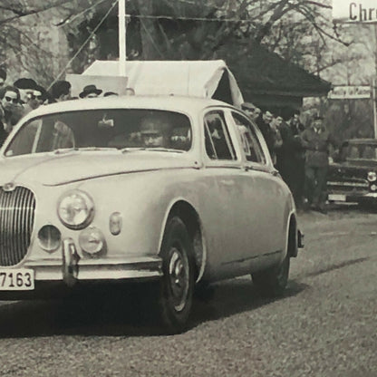 Vintage Jaguar 3.4 Racing Car Photo Photograph 1958