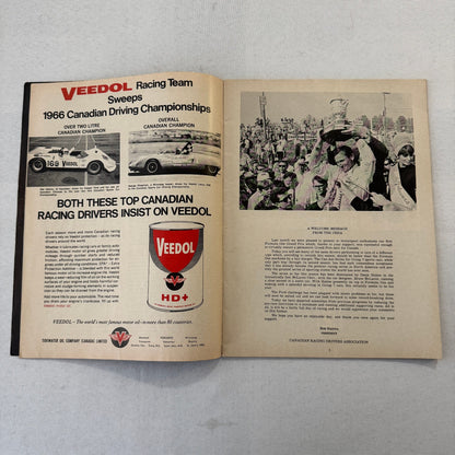 1967 Can Am Racing Program Players 200 Mosport Canada CanAm Bruce McLaren +