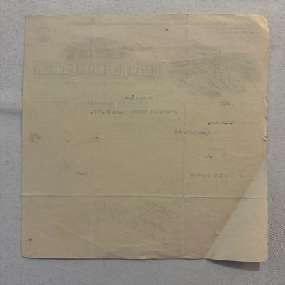 1908 Empire Cream Separator Company Document Invoice Letterhead Bloomfield NJ