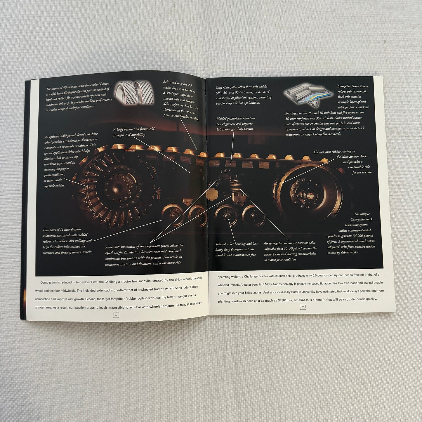 Caterpillar Challenger Tractor Construction Equipment Brochure Catalog 95E 85E +