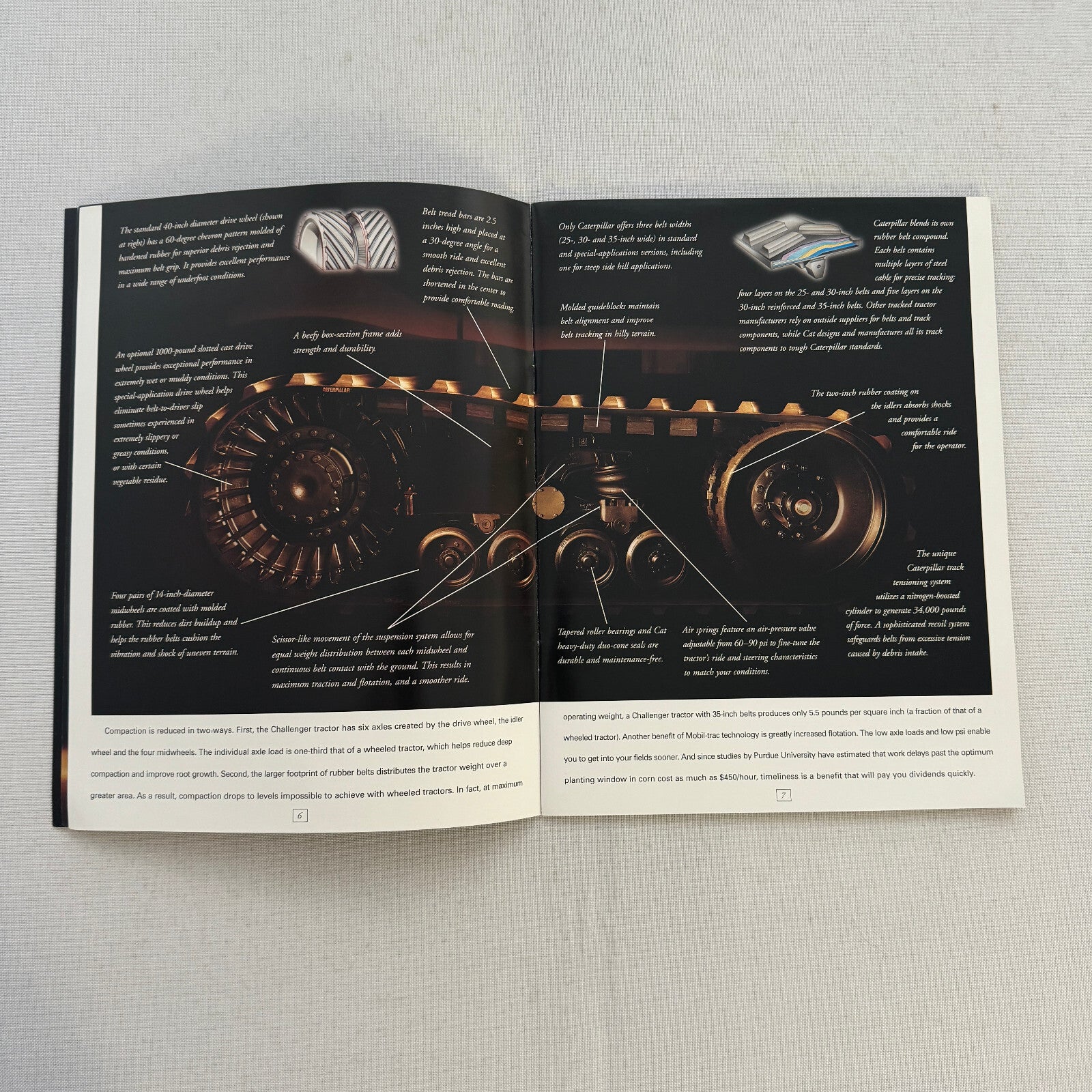 Caterpillar Challenger Tractor Construction Equipment Brochure Catalog 95E 85E +