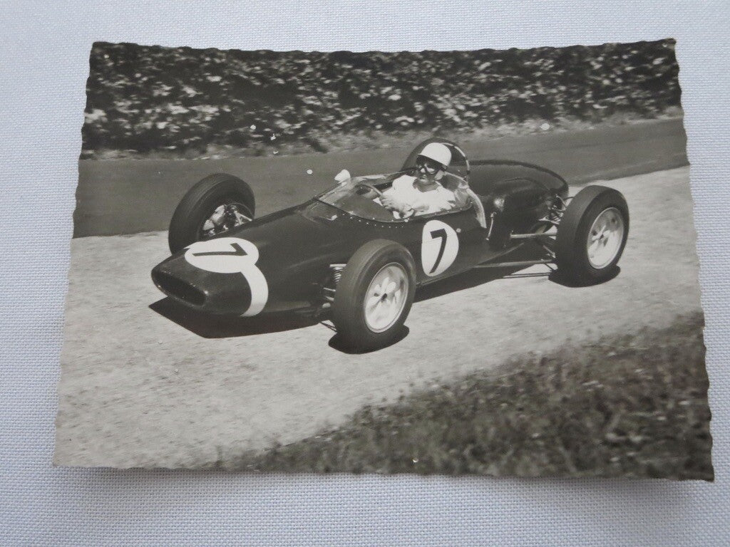 Vintage Stirling Moss Racing Car Postcard Formula One F1 Grand Prix