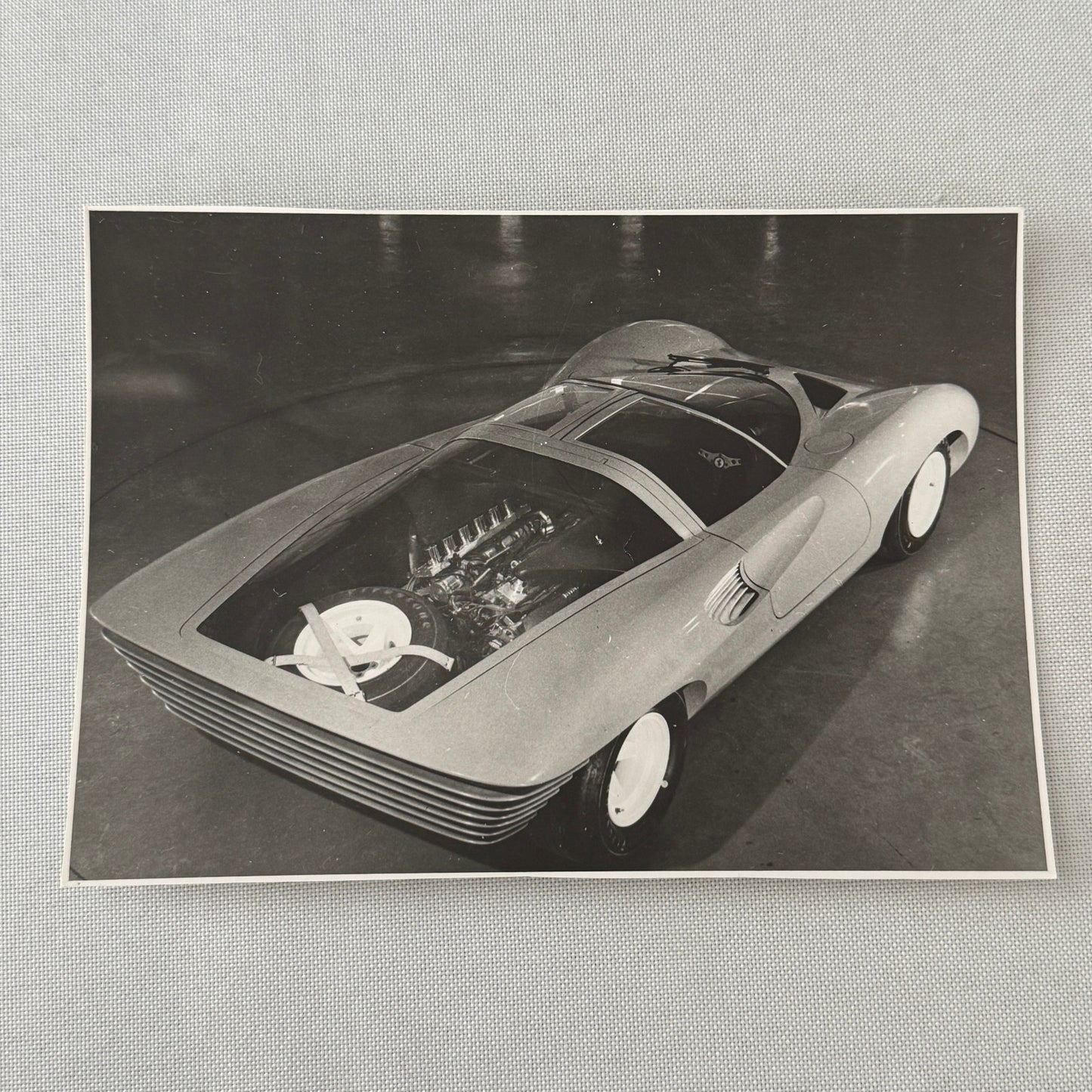 Vintage Concept Car Photo Photograph Print Unidentified Fiat Alfa Romeo