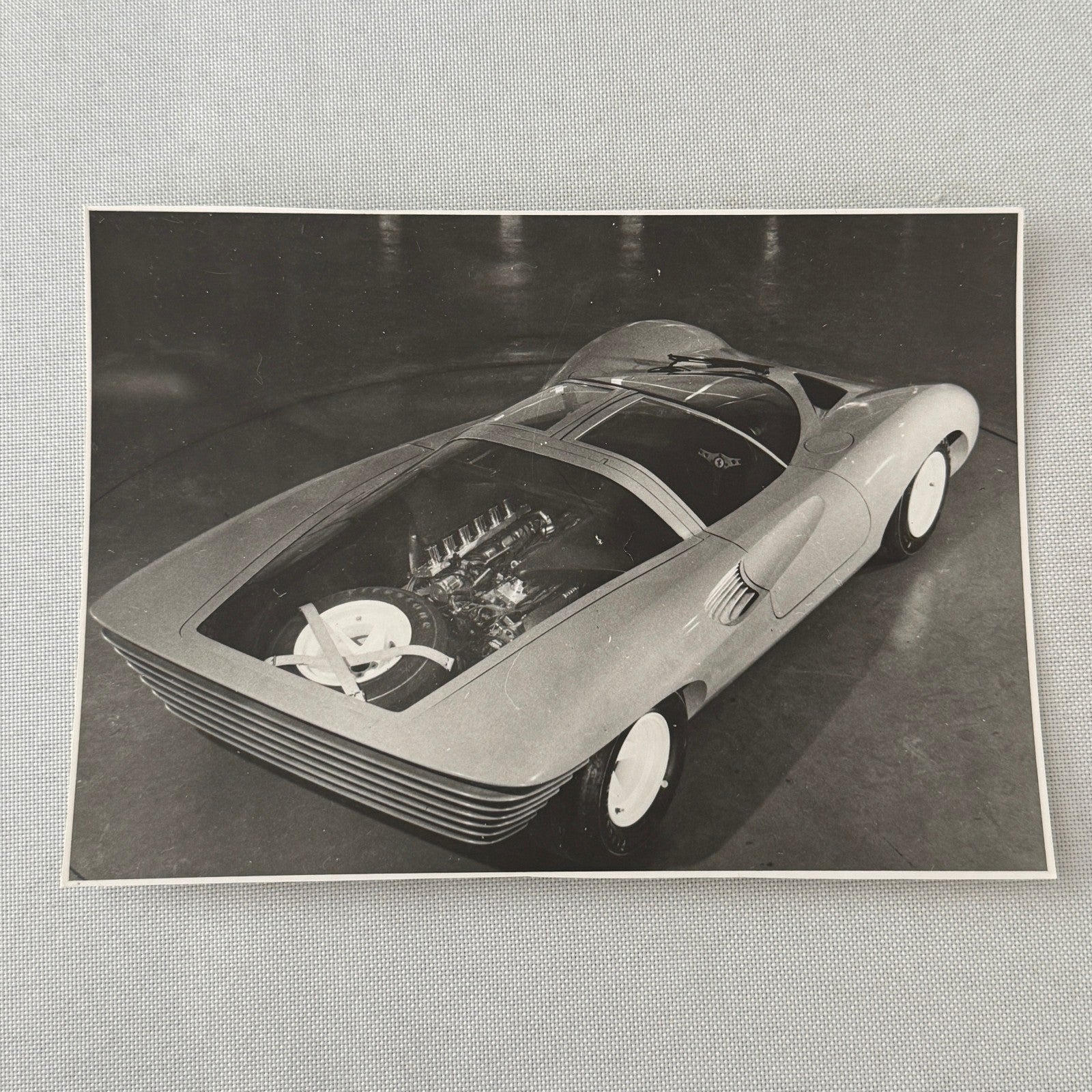 Vintage Concept Car Photo Photograph Print Unidentified Fiat Alfa Romeo