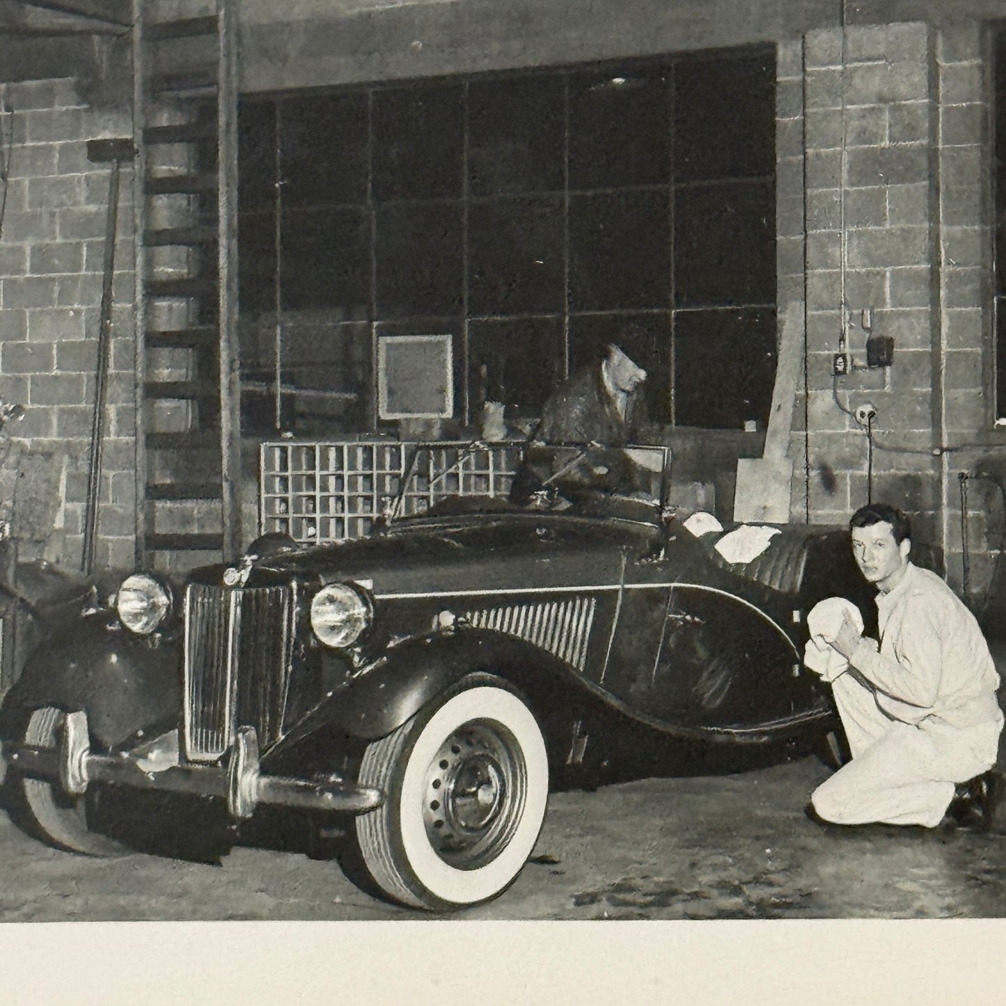 Vintage MG Roadster Car Photo Photograph Print Lot 13x 1953