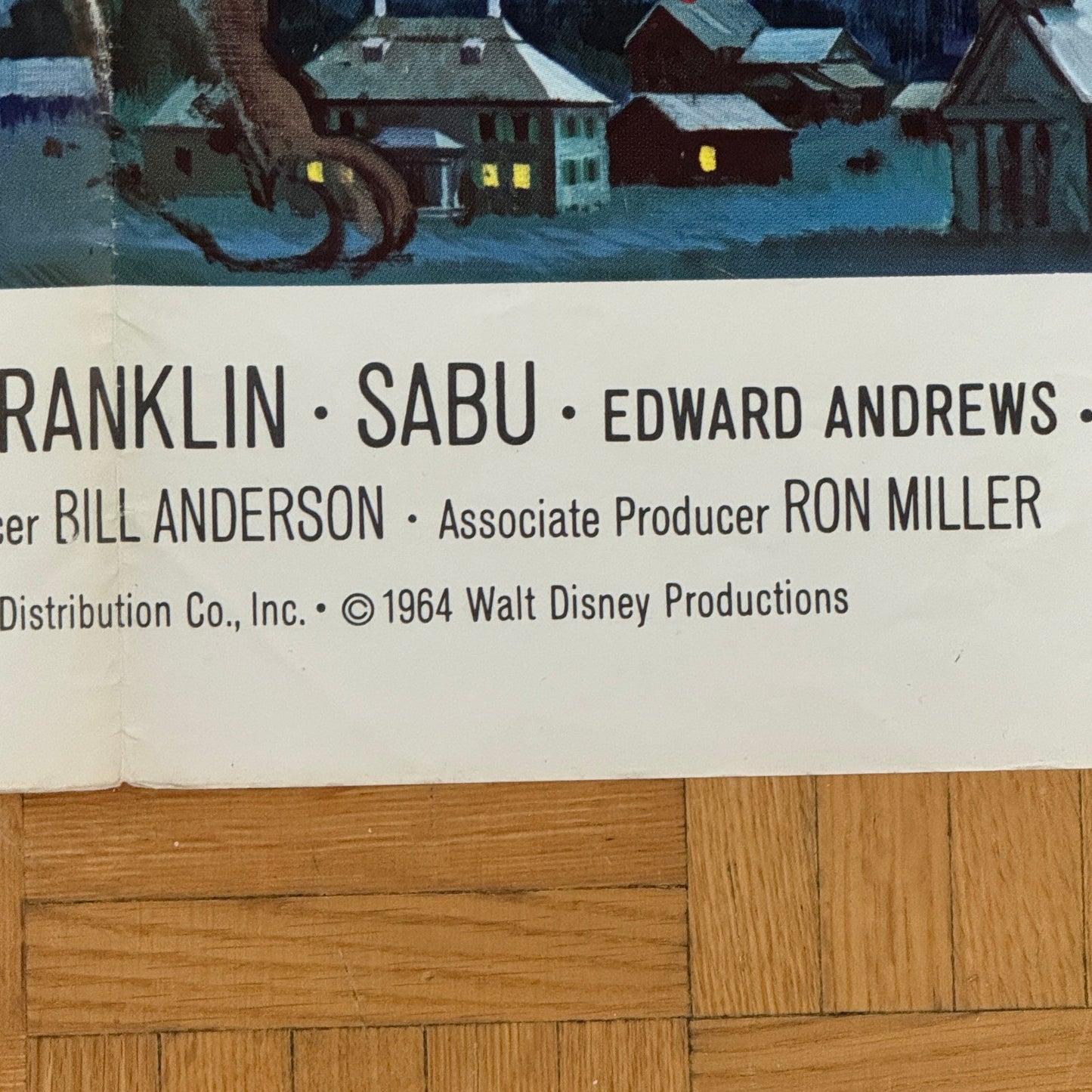 Vintage Disney Movie Poster A Tiger Walks 1964 Walt Disney Film