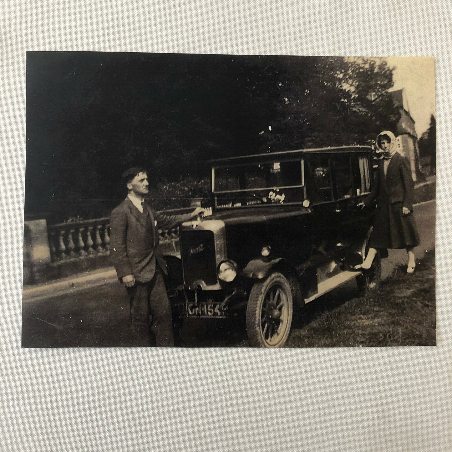 Vintage Jowett Car Automobile Driver Photo Photograph Modern Era Print
