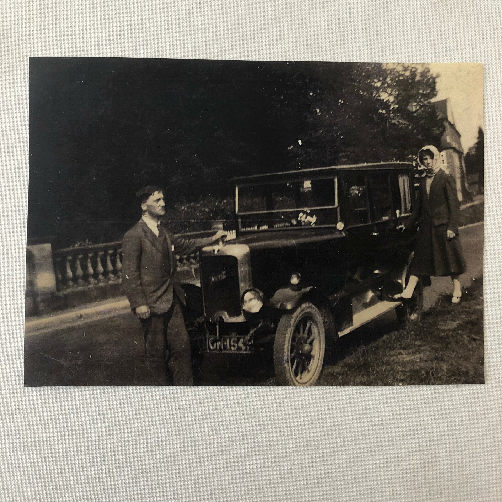 Vintage Jowett Car Automobile Driver Photo Photograph Modern Era Print