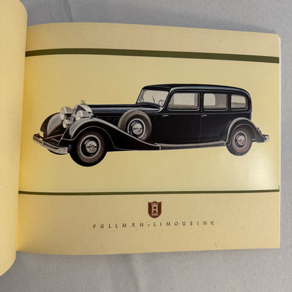 Auto Union Horch 850 Car Sales Brochure Catalog GERMAN Sports Cabriolet +