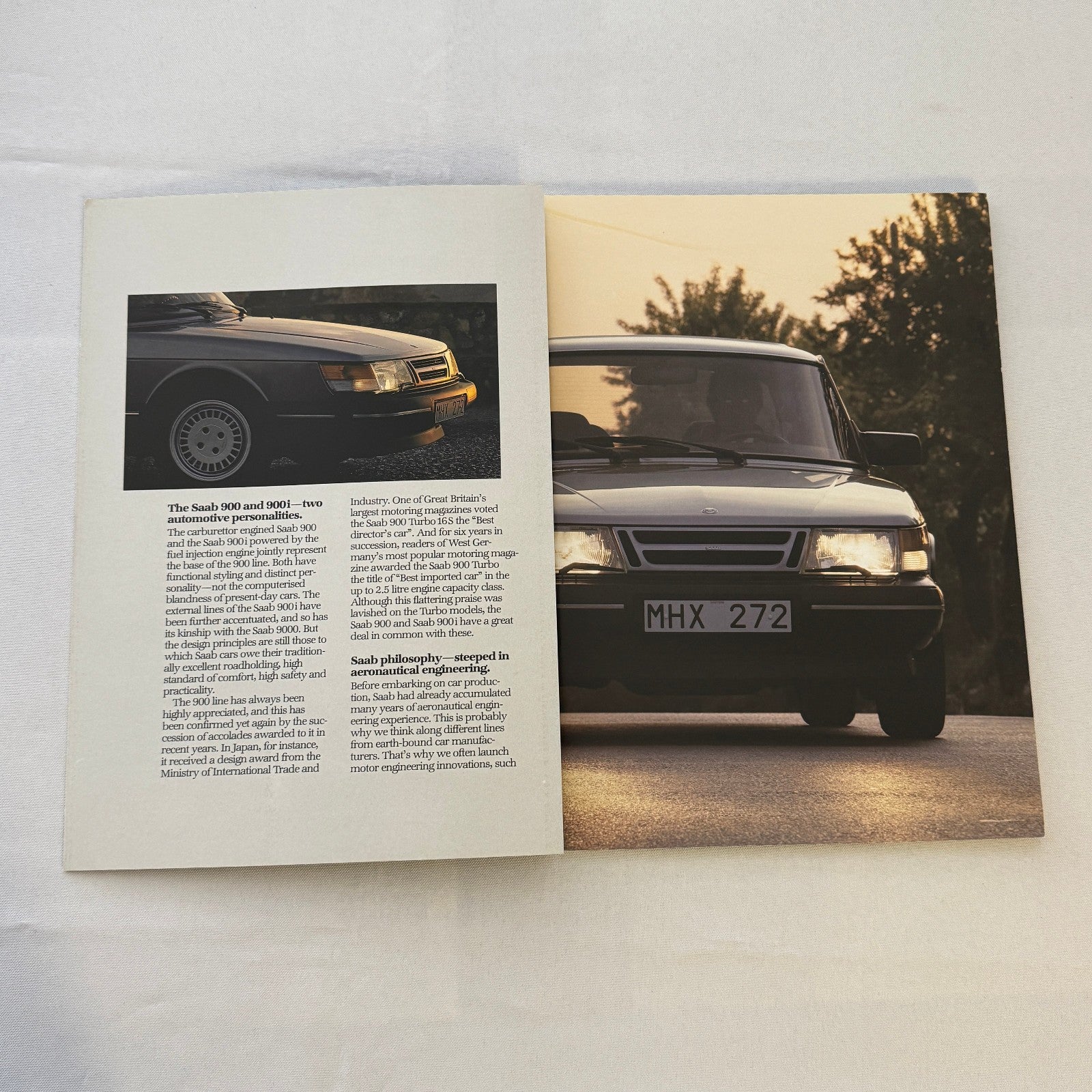 Vintage Saab 900 900i Car Sales Brochure Catalog Saab 1986 1987