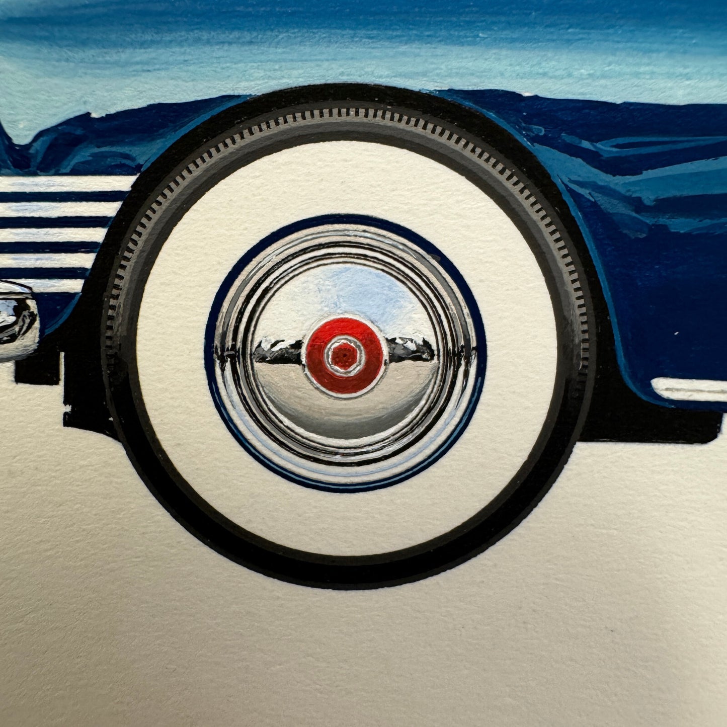 1947 Packard Custom Super Clipper Club Car Illustration Art Drawing Hand Drawn