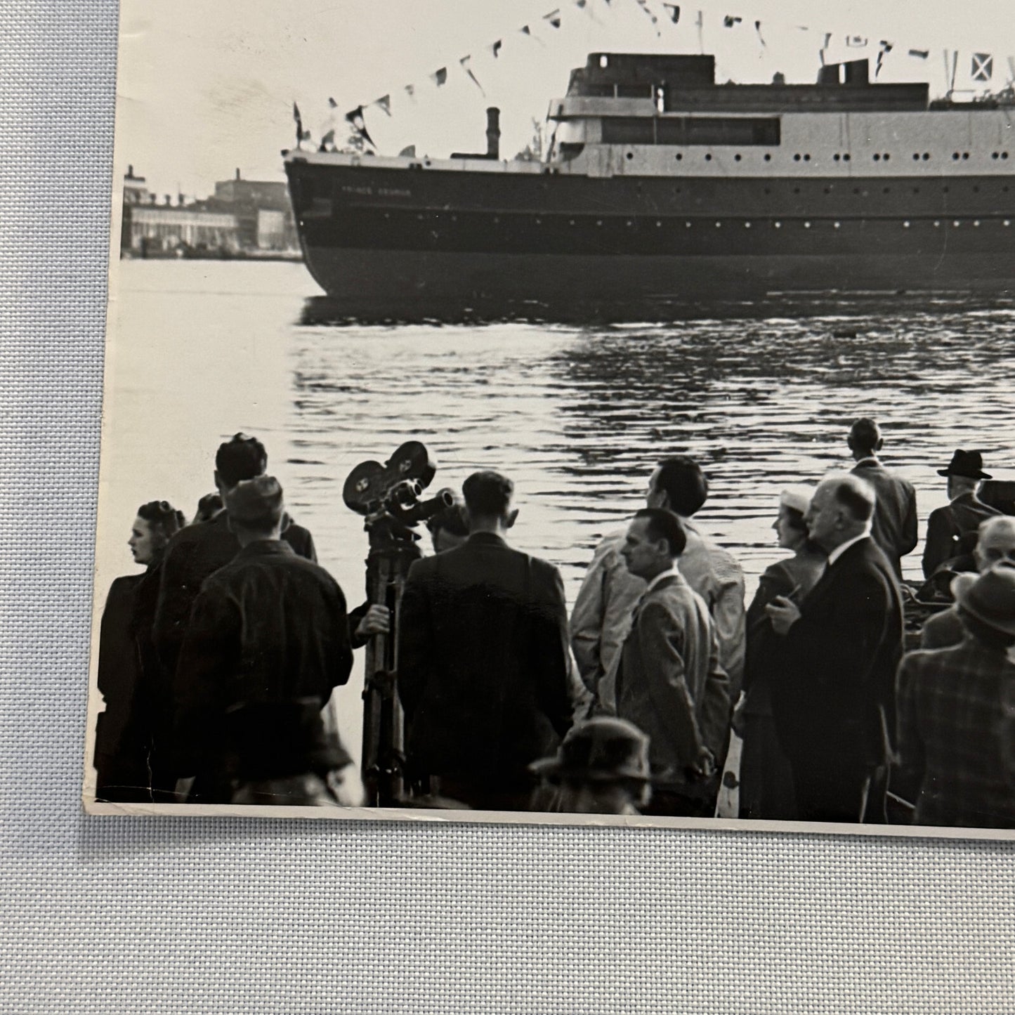 Vintage Boat Ship Photo Photograph Prince George Steamship Steam Ship 1947
