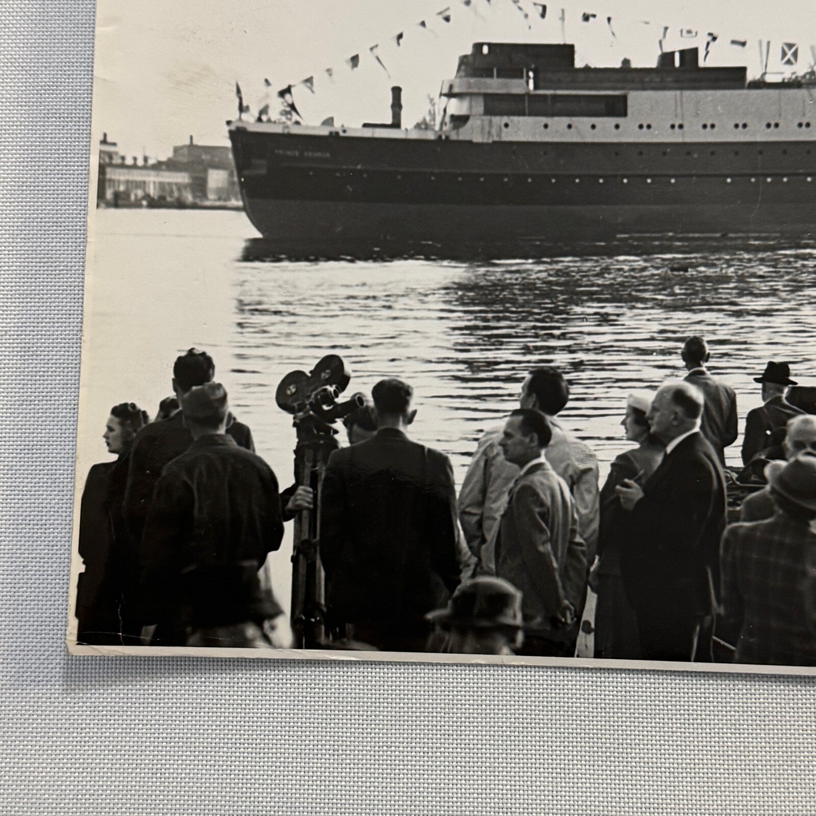 Vintage Boat Ship Photo Photograph Prince George Steamship Steam Ship 1947