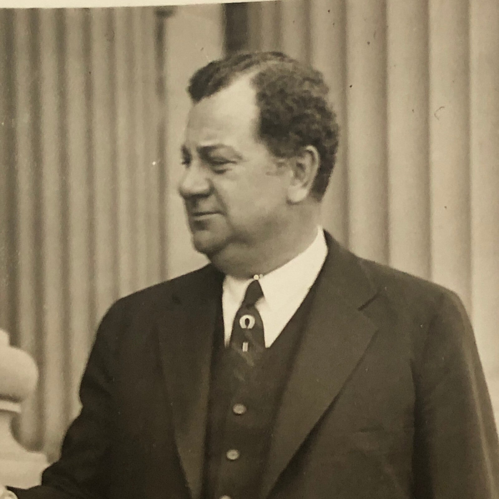Press Photo Photograph Boxer Senator Warren Barbour 1931 Underwood & Underwood