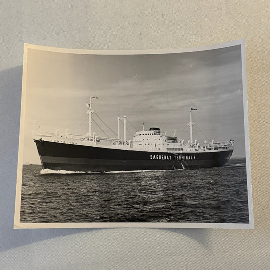 Vintage Ship Boat Photo Photograph Print Sunpolnya Saguenay Terminals Line 1956