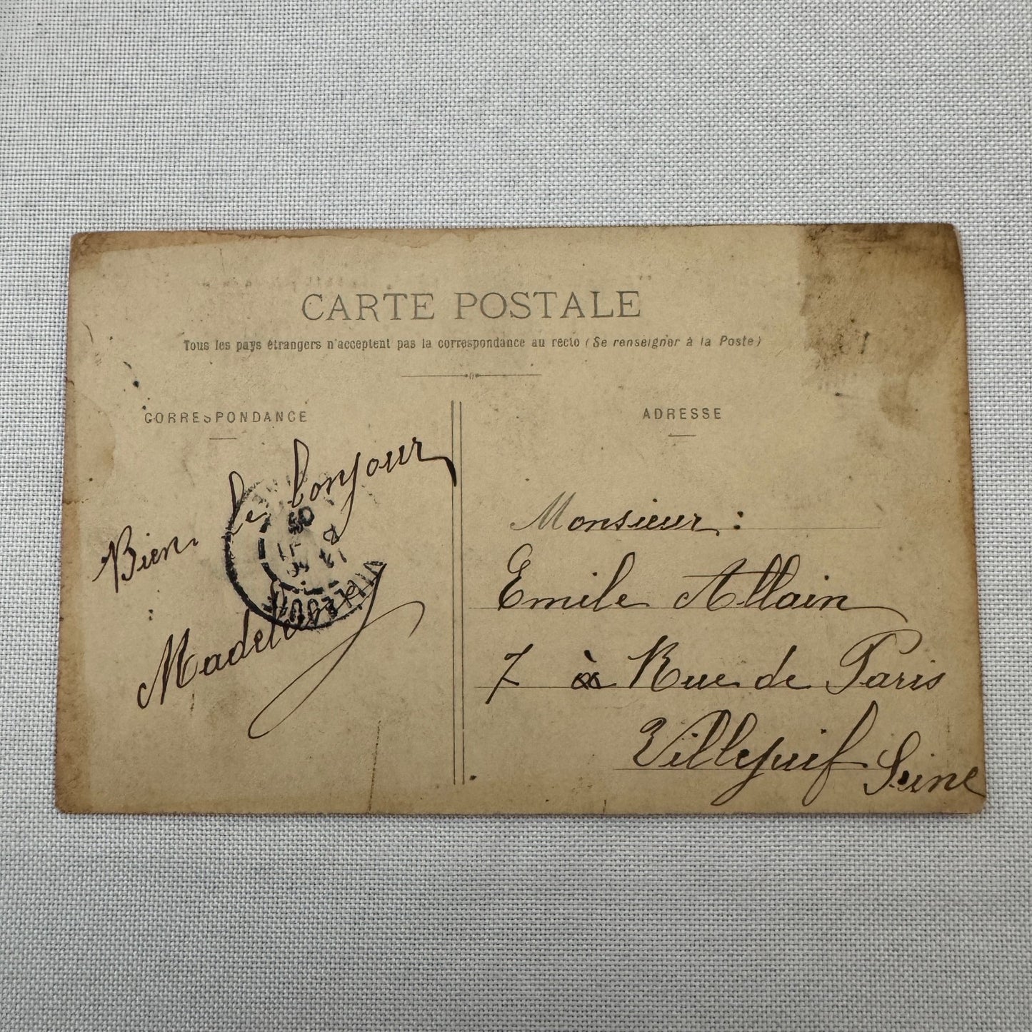 Vintage Zeppelin Airship Dirigible America Postcard Post Card French North Pole