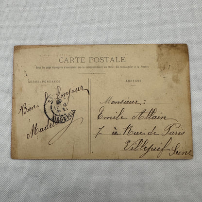 Vintage Zeppelin Airship Dirigible America Postcard Post Card French North Pole