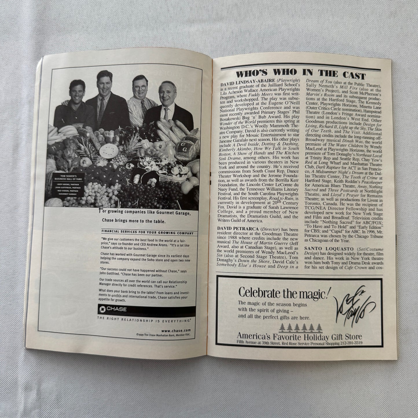 Fuddy Meers Cast Signed Playbill Program Lisa Gorlitsky Keith Nobbs 1999