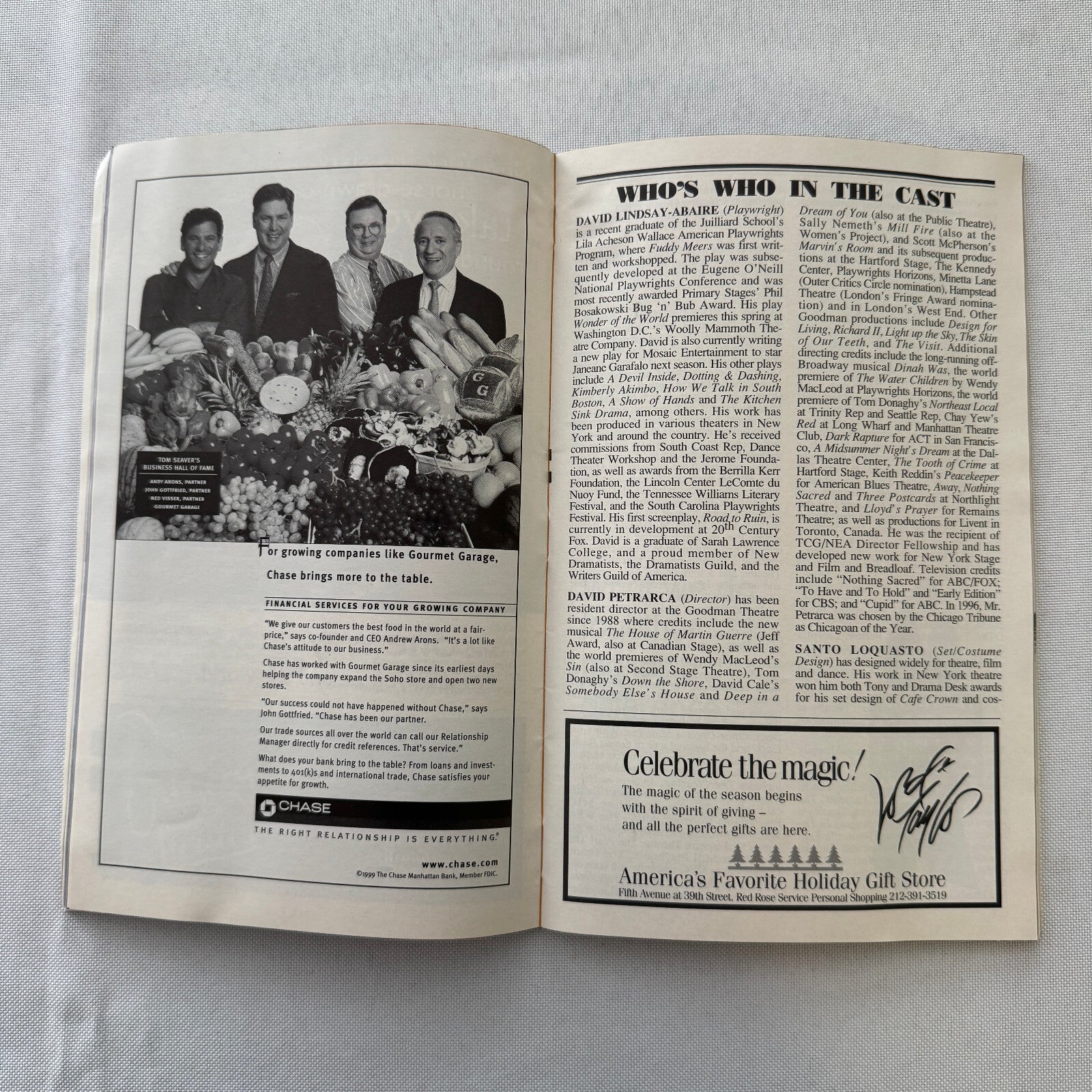 Fuddy Meers Cast Signed Playbill Program Lisa Gorlitsky Keith Nobbs 1999