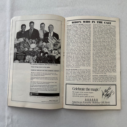 Fuddy Meers Cast Signed Playbill Program Lisa Gorlitsky Keith Nobbs 1999