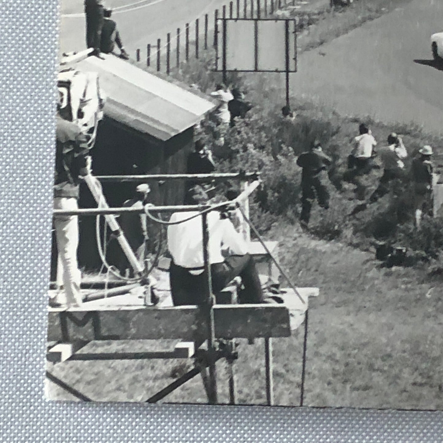Vintage Bernard Cahier Racing Photo Nurburgring Phil Hill Chaparral Porsche 1967