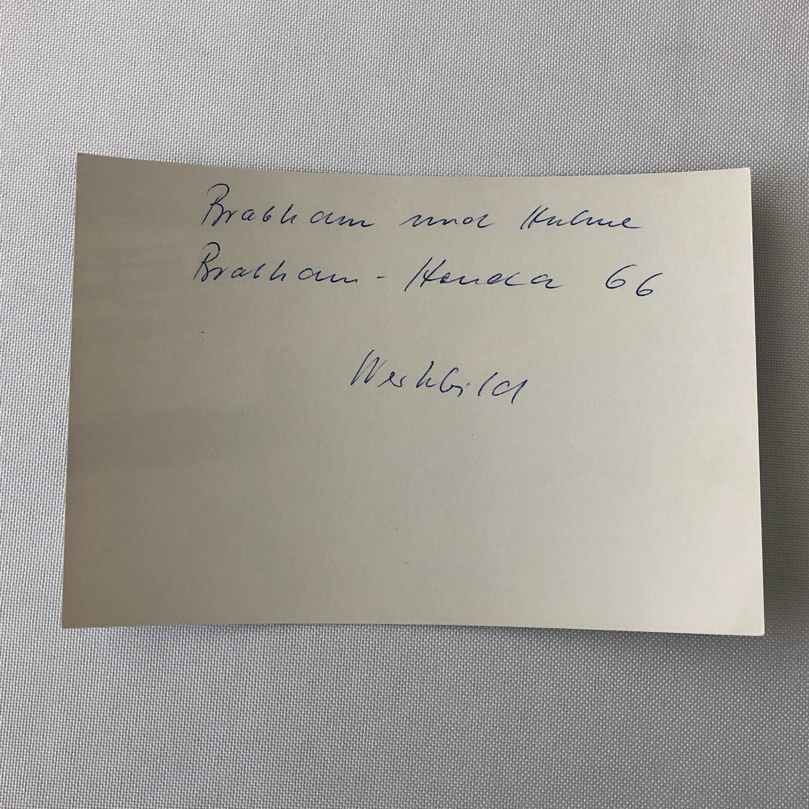 Vintage Racing Photo Photograph Jack Brabham 1966