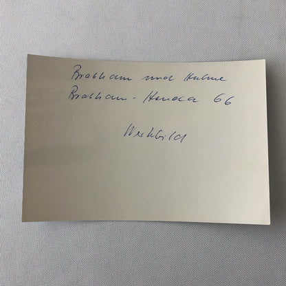 Vintage Racing Photo Photograph Jack Brabham 1966