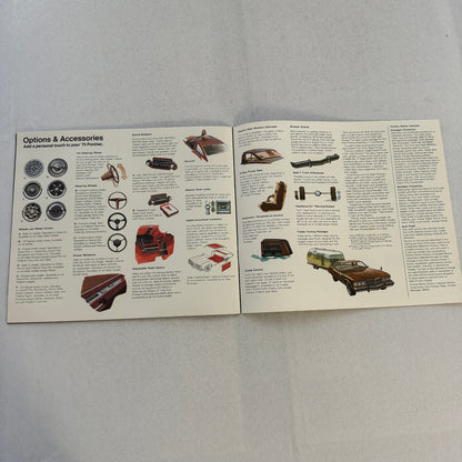 1975 Pontiac Car Sales Brochure Catalog Firebird Grand Am LeMans Grand Ville +