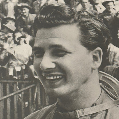 Vintage Racing Photo Photograph Hans Hermann Driver Mercedes Benz Press Photo