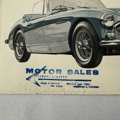 Austin Healey 3000 MK III Sports Convertible Car Sales Brochure Catalog
