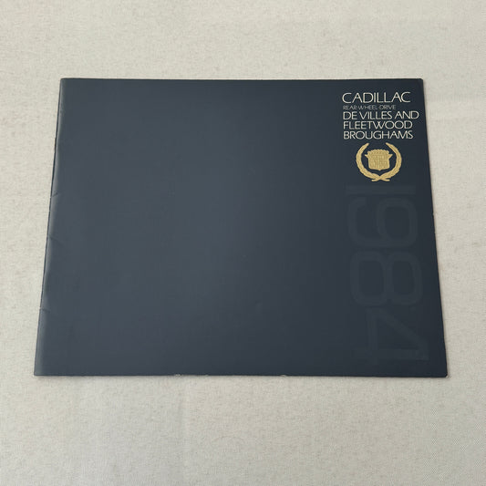 1984 Cadillac Sales Brochure Catalog Sedan Coupe DeVille Fleetwood Brougham