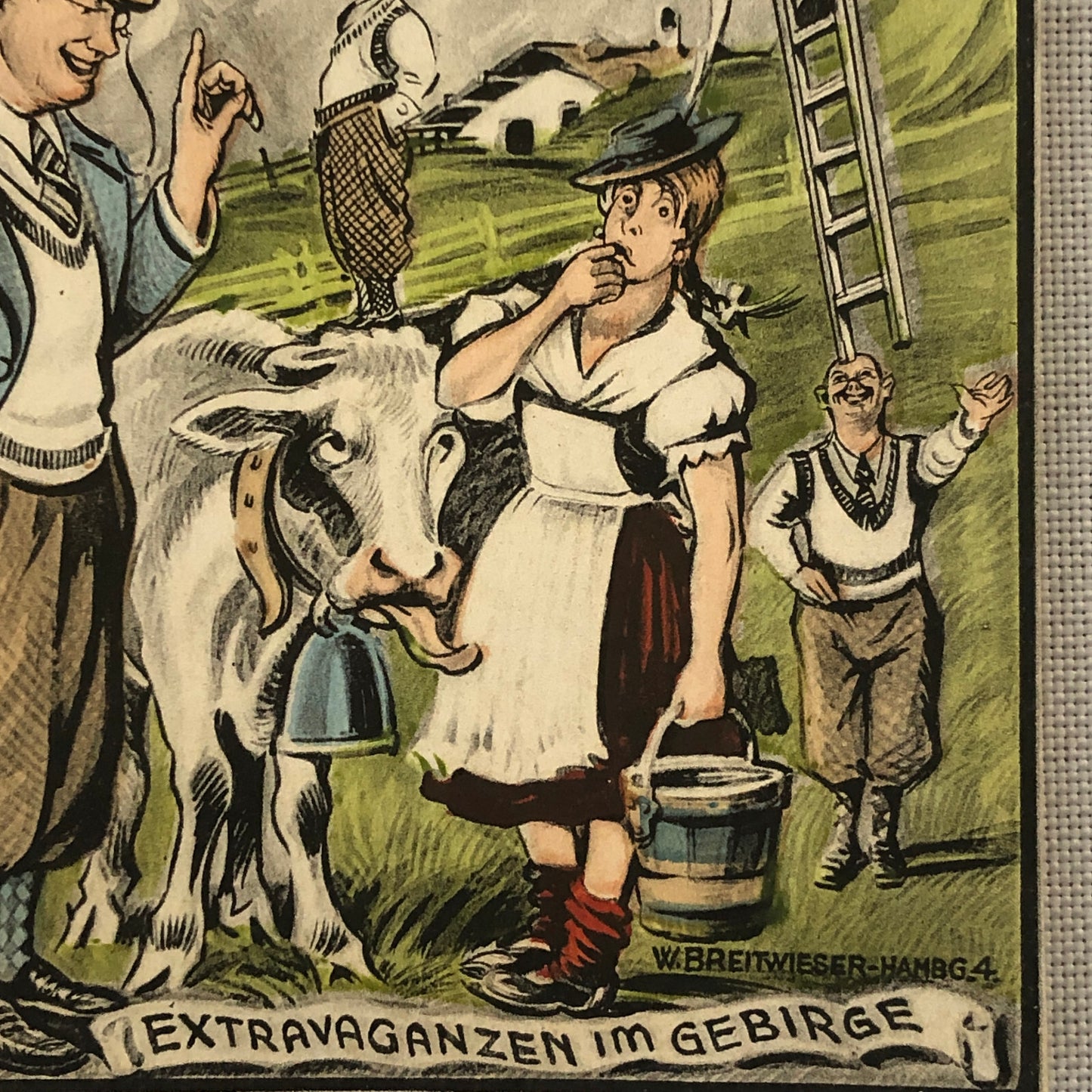 Circus Performer Postcard Post Card Acrobat Act 2 Namrehs German