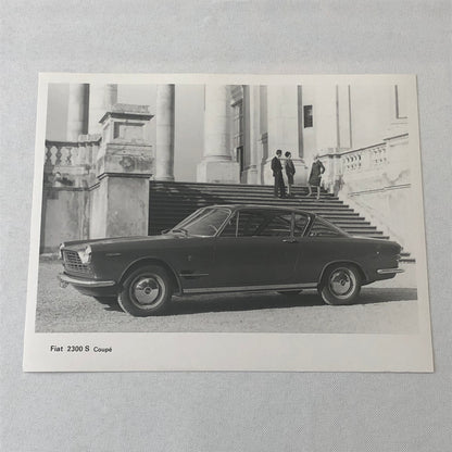 Fiat 2300 S Coupe Car Factory Press Photo Photograph Print