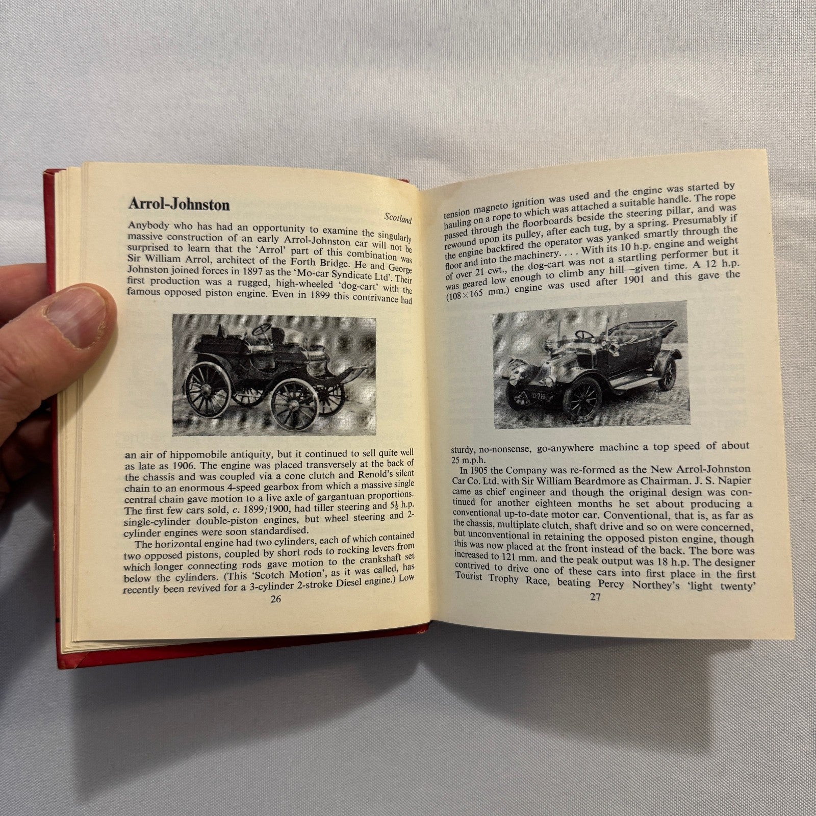 1963 Veteran Motorcar Pocketbook Book Vintage Bugatti Benz Rolls Royce and More
