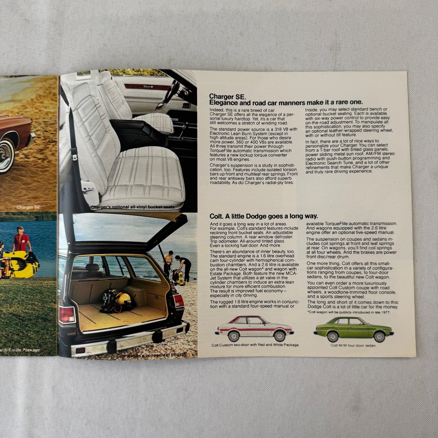 1978 Dodge Sales Brochure Catalog Aspen Diplomat Magnum Charger Challenger Colt