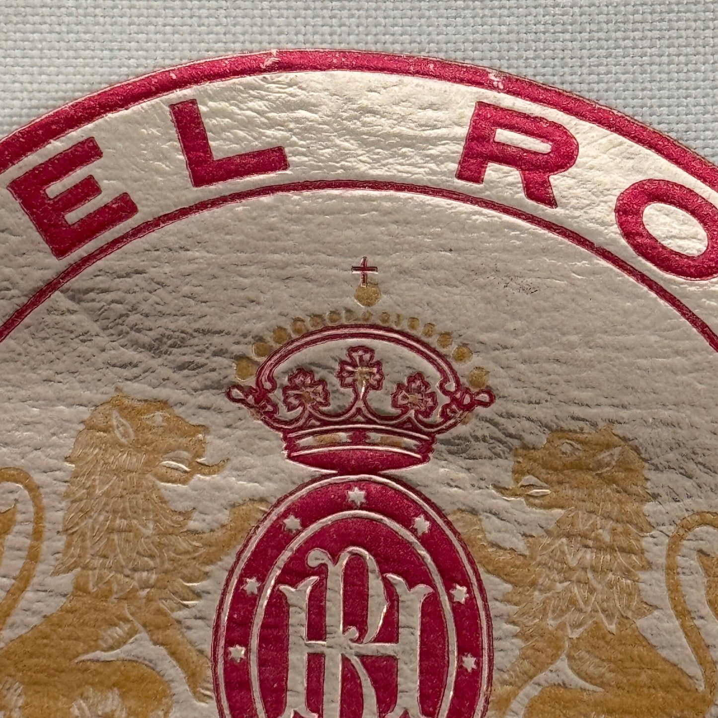 Vintage Travel Luggage Label Hotel Royal Valencia Espana Spain Spanish