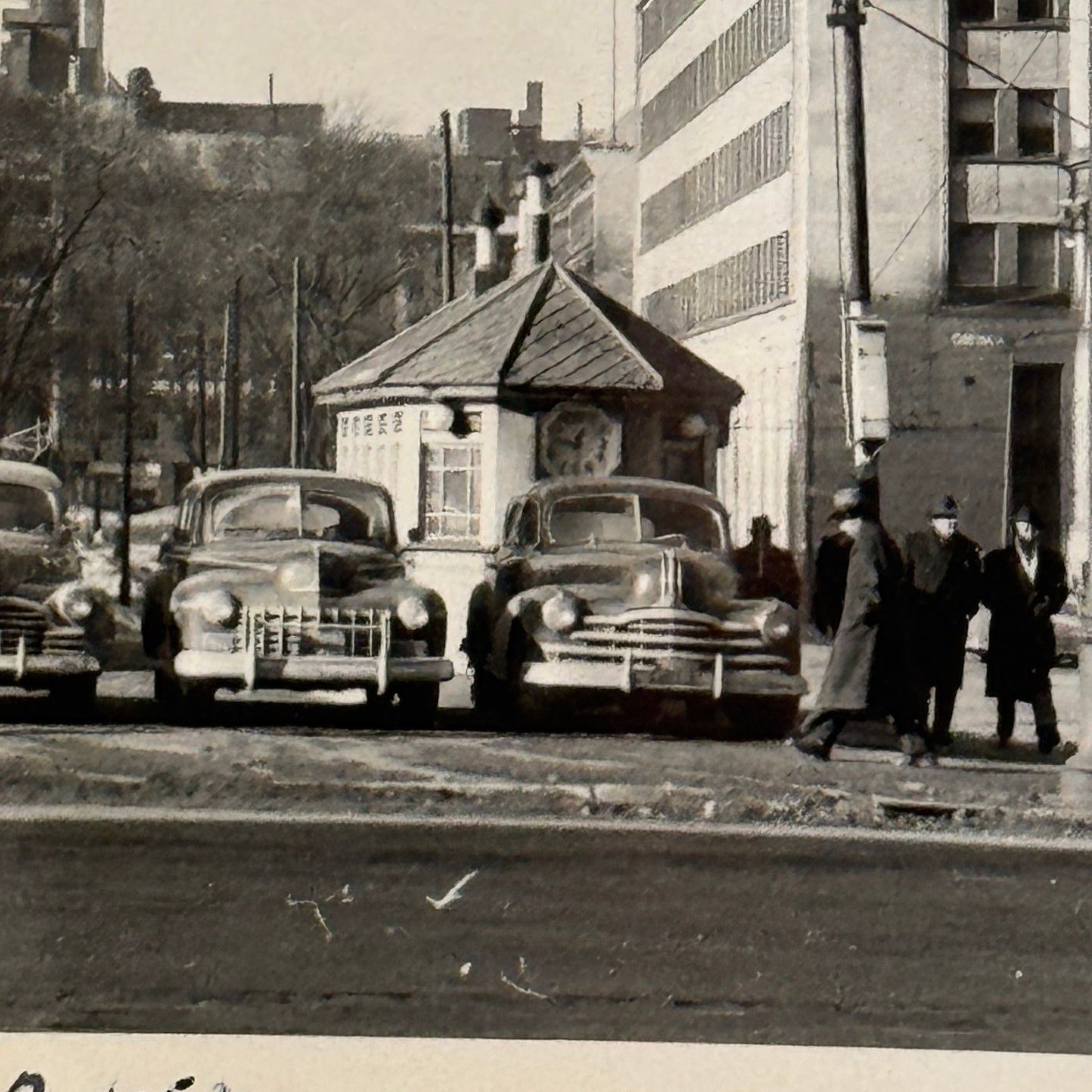 Vintage Photograph Photo Print Montreal 1952 St James Street Cars Automobile