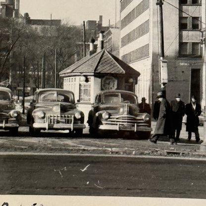 Vintage Photograph Photo Print Montreal 1952 St James Street Cars Automobile