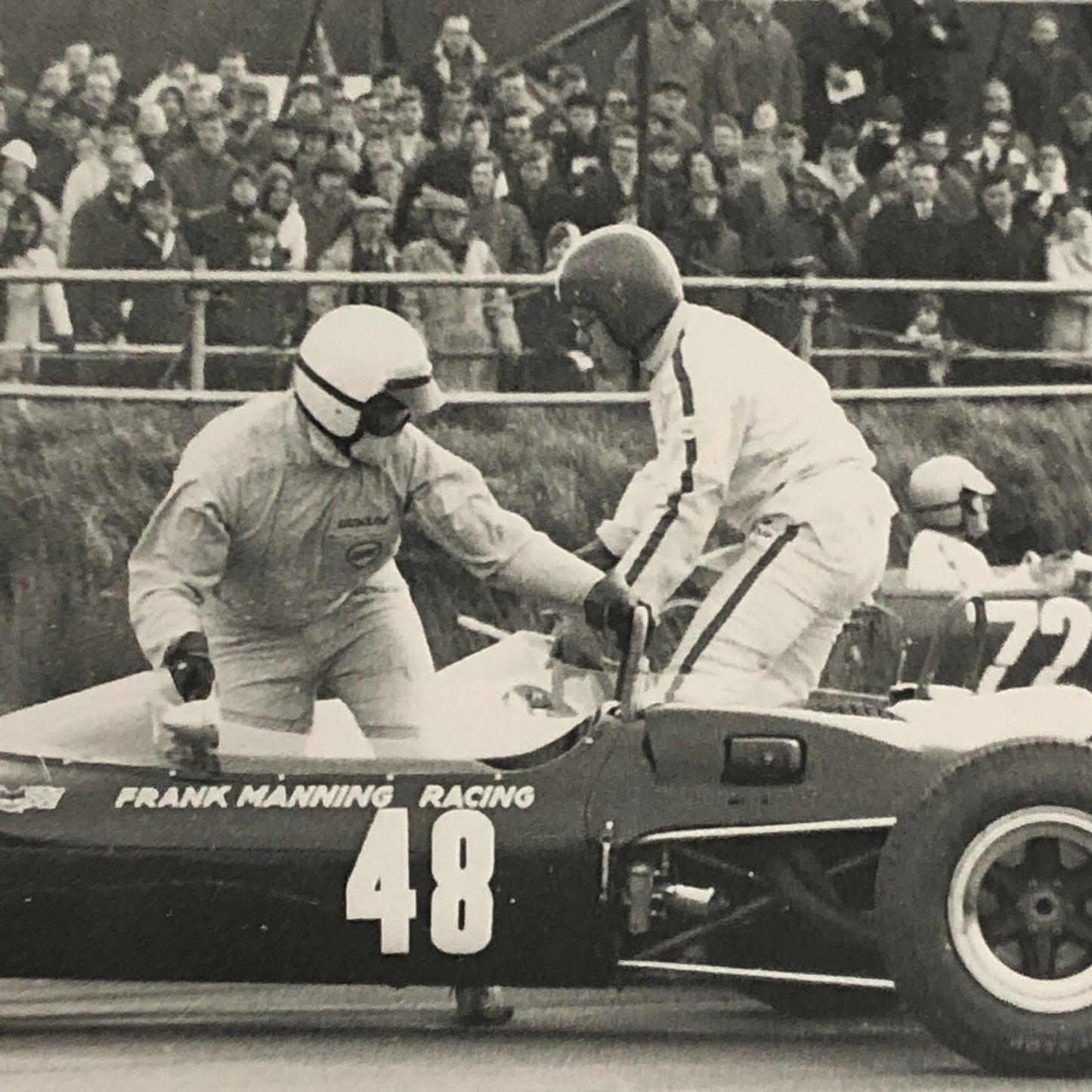 Vintage Car Racing Driver Photo Photograph - Silverstone Easter Monday 1967 