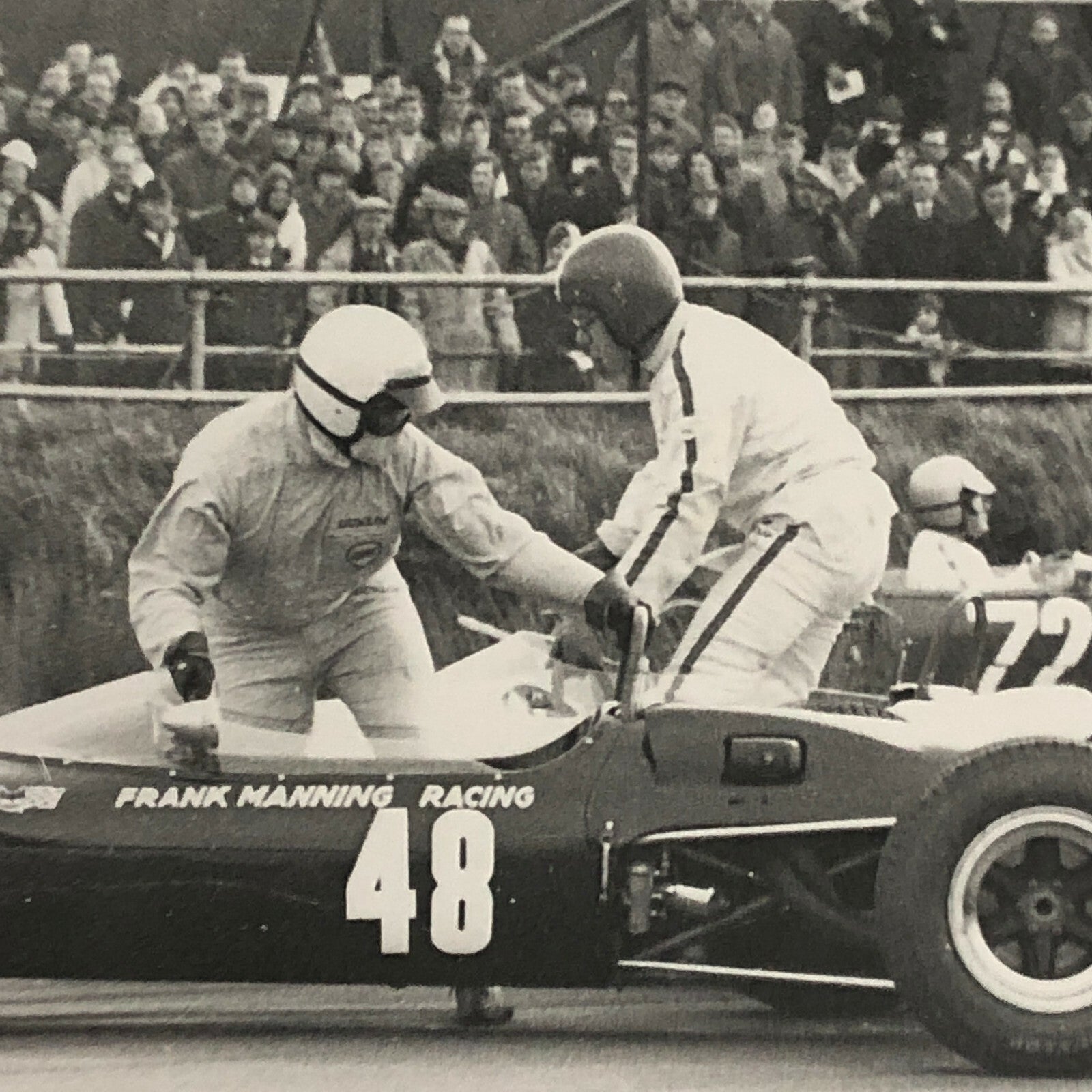 Vintage Car Racing Driver Photo Photograph - Silverstone Easter Monday 1967 