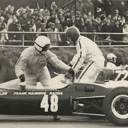 Vintage Car Racing Driver Photo Photograph - Silverstone Easter Monday 1967 