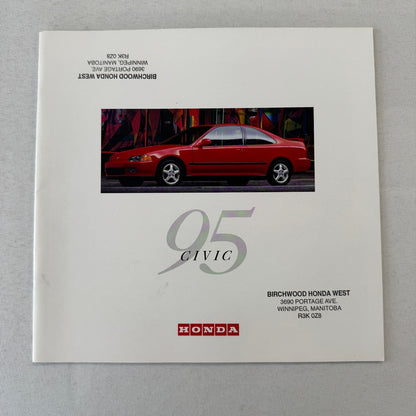 1995 Honda Civic Car Sales Brochure Catalog Hatchback Coupe Sedan Canadian