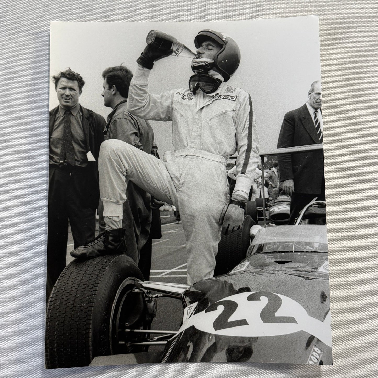 1968 British Grand Prix Jo Siffert Racing Driver Photo Photograph Modern Print