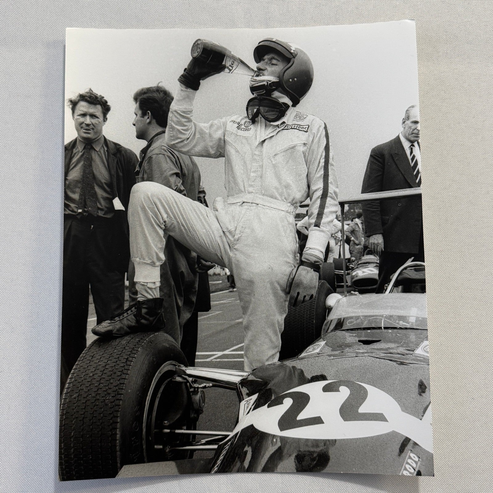 1968 British Grand Prix Jo Siffert Racing Driver Photo Photograph Modern Print