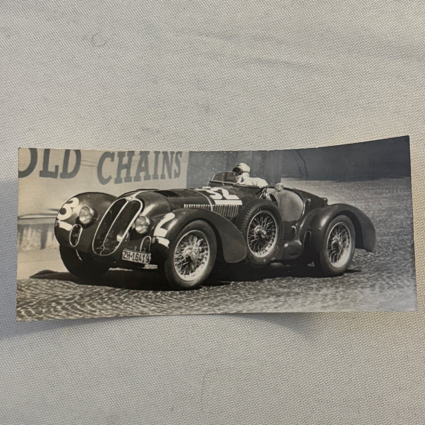 Vintage Alfa Romeo Racing Car Press Photo Photograph Print