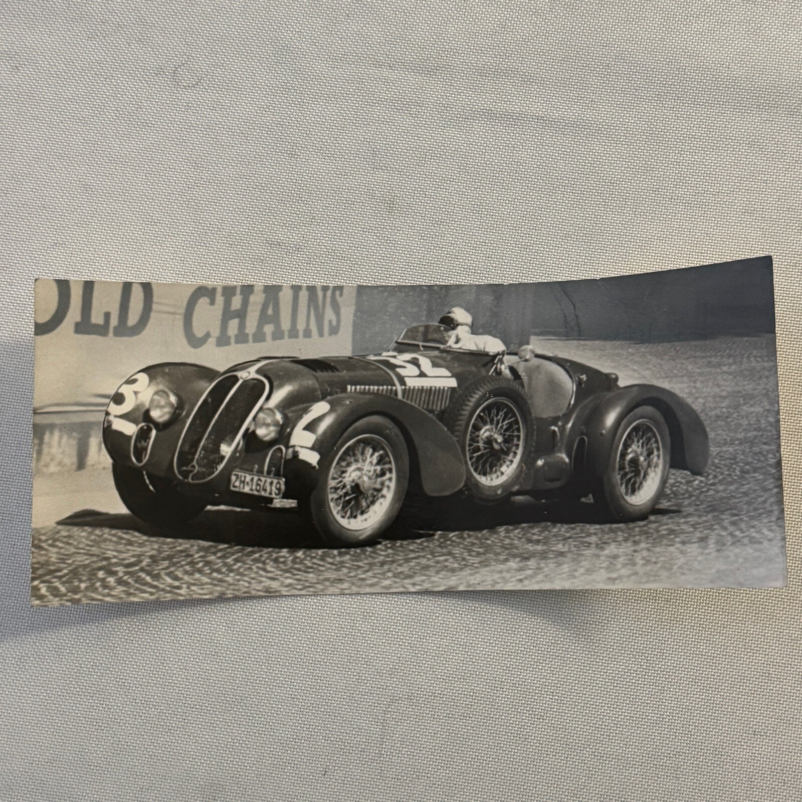 Vintage Alfa Romeo Racing Car Press Photo Photograph Print