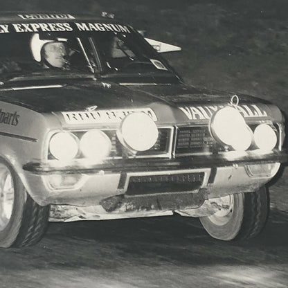 Vintage Rally Racing Photo Photograph 1974 Rallye RAC Vauxhall Car 